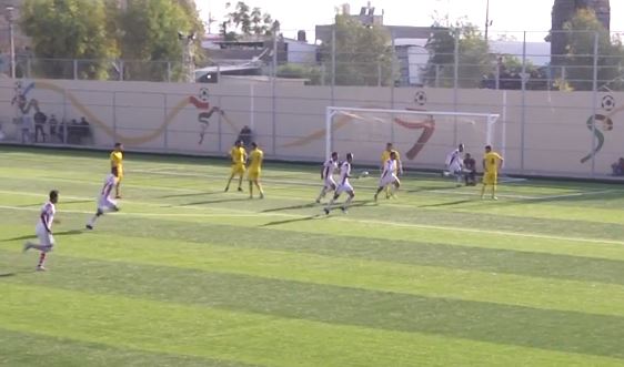 جانب من المباراة