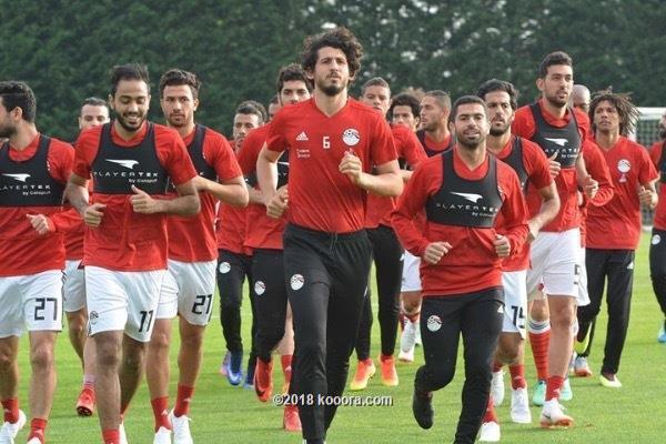 جانب من تدريبات منتخب مصر