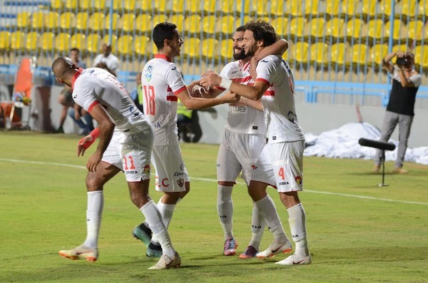 فرحة لاعبي الزمالك بالفوز