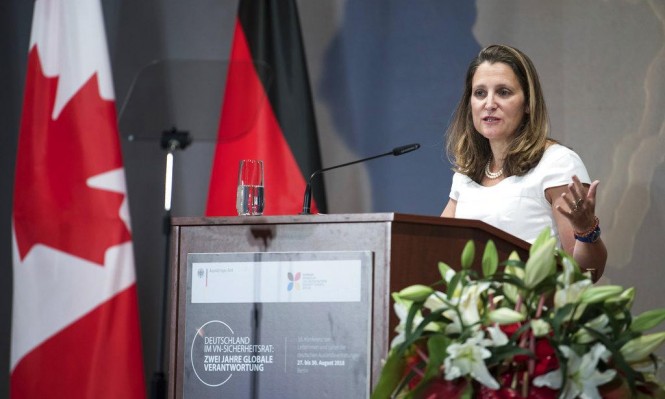 زيرة خارجية كندا، كريستيا فريلاند