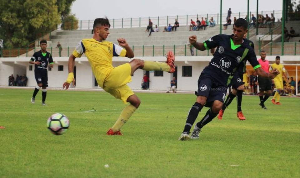 جانب من مباراة الهلال وشباب جباليا