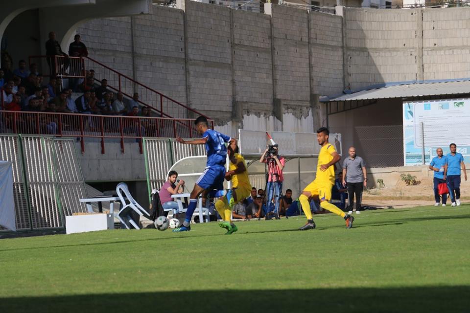 جانب من مباراة شباب رفح وبيت حانون الأهلي