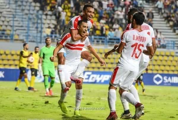 فرحة لاعبي الزمالك بالفوز