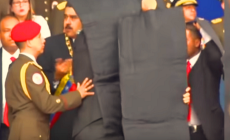لحظة تعرض الرئيس الفنزويلي للاغتيال