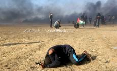 من احداث مسيرة العودة شرق غزة 