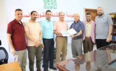 وفد من منتدى الإعلاميين الفلسطينيين