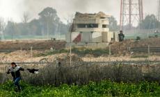 صورة من الحدود الشرقية لغزة