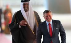 العاهل الاردني وامير قطر