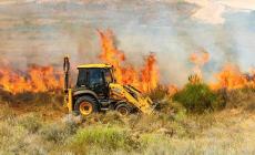 من حرائق الأمس في غلاف غزة