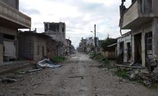 آثار الدمار في مدينة الشيخ مسكين شمالي درعا (الأوروبية)