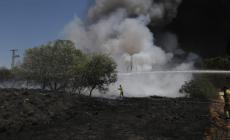 صورة لحرائق اندلعت اليوم في كيبوتس كفار سعد