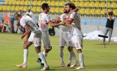 فرحة لاعبي الزمالك بالفوز