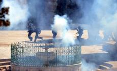 صورة لاعتداء الاحتلال على المصلين بالاقصى