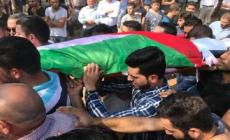 جانب من تشييع جثمان الشهيدة الرابي