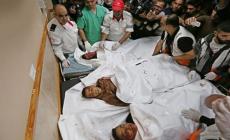 تشييع حاشد للأطفال الثلاثة بدير البلح