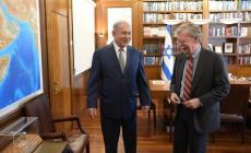 بولتون ونتنياهو في لقاء سابق (مكتب الصحافة الحكومي)