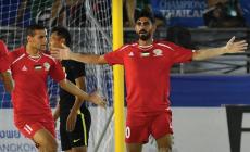 فرحة لاعبي المنتخب بالفوز