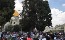 عشرات الآلاف يتوافدون إلى الأقصى لأداء "الجمعة الأولى" من رمضان