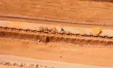 بالصور: هذا ما وصل إليه جدار محاربة الأنفاق على حدود غزة