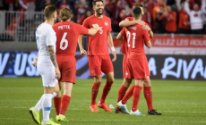 فرحة لاعبي كندا بالفوز