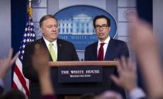 المؤتمر الصحافي، أمس (أ. ب.)