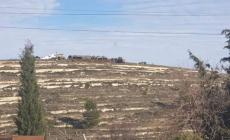 صورة نشرها نشطاء لتحصينات الاحتلال عند مدخل البيرة