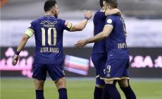 فرحة لاعبي النصر بالفوز