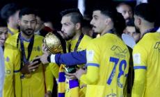 فرحة لاعبي النصر بالفوز