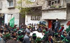 تشييع جثمان الشيخ العالم يوسف فرحات وسط قطاع غزة