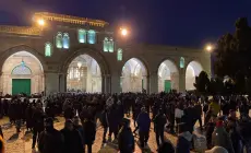 صلاة الفجر  بالمسجد الأقصى المبارك
