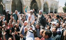 وقفة سابقة للمرابطين في المسجد الأقصى