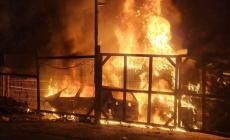 حريق في حوارة