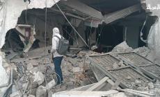 أنقاض المستشفى المعمداني بعد تدميره بقصف طائرات الاحتلال الإسرائيلي