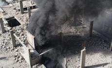 الداخلية بغزة تفتح تحقيقاً لمعرفة أسباب حريق مخازن مؤسسة إغاثية