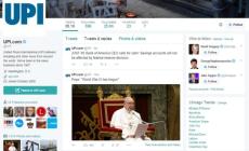 حساب "يونايتد برس إنترناشونال" المخترق أرسل تغريدة بأن البابا أعلن قيام الحرب العالمية الثالثة
