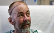 صورة التقطت لجيم بويسون في سريره داخل مستشفى هيوستن ميثوديست 