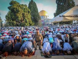 صورة من صلاة العيد في المسجد الأقصى