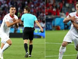 من اليمين: شاكيري, وتشاكا