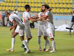 فرحة لاعبي الزمالك بالفوز