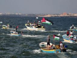  انطلاق الحراك البحري السابع لكسر الحصار عن غزة