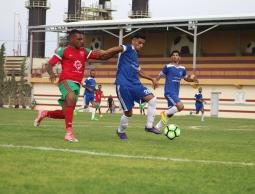 جانب من مباراة أهلي النصيرات والعودة