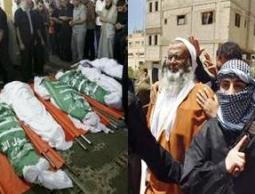 صورة العناصر التكفيرية واخرى  للشهداء الذين قضوا  برصاصهم