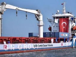أول سفينة مساعدات تركية تصل ميناء أسدود اليوم