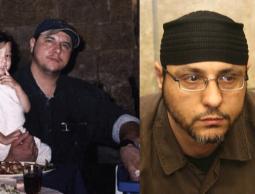  الأسير عبد الله البرغوثي قبل وبعد الأسر (الأرشيف)