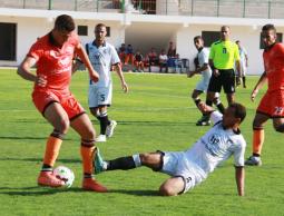 جانب من مباراة اتحاد خانيونس والهلال