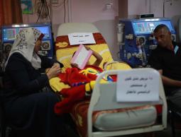 أحد المرضى داخل مستشفى الرنتيسي للأطفال