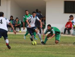 جانب من مباراة الهلال والشجاعية