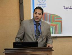 معتصم الميناوي  المتحدث باسم الوزارة في غزة