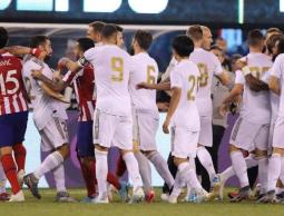 جانب من مباراة الريال وأتلتيكو