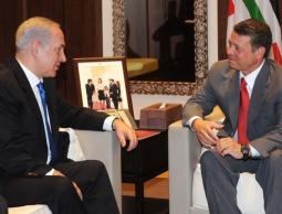 ملك الأردن مع نتنياهو